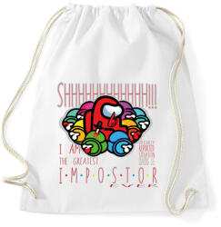 printfashion Among us - I am the greatest impostor - Sportzsák, Tornazsák - Fehér (4245436)