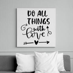 printfashion Doo all things - Vászonkép - Fehér (6630090)