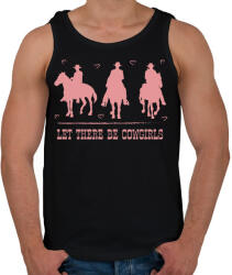 printfashion Let there be cowgirls - Férfi atléta - Fekete (7496186)