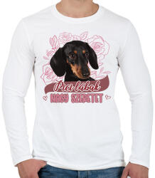 printfashion Pici lábak - Férfi hosszú ujjú póló - Fehér (11847774)