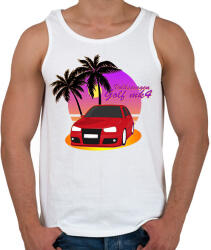printfashion Vice City - VW Golf - Férfi atléta - Fehér (2640301)