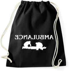 printfashion Ambulance - Sportzsák, Tornazsák - Fekete (9123315)