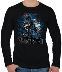 printfashion Sub Zero - Férfi hosszú ujjú póló - Fekete (838970)