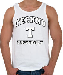 printfashion Techno University - Férfi atléta - Fehér (2612722)