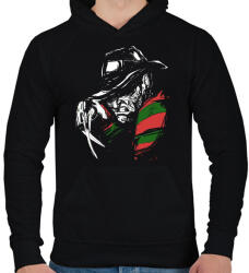 printfashion Freddy Krueger - Férfi kapucnis pulóver - Fekete (5560922)