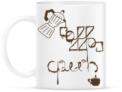 printfashion CoffeeQueenBrown - Bögre - Fehér (5583044)