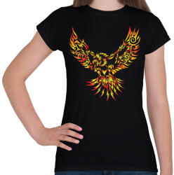 printfashion Tűzmadár - Női póló - Fekete (13933321)