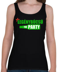 printfashion Legénybúcsú - Női atléta - Fekete (7704965)