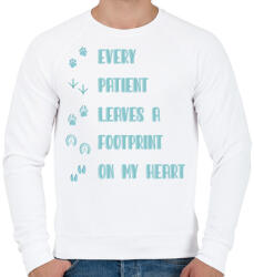 printfashion Every patient - Állatorvos - Férfi pulóver - Fehér (7210768)