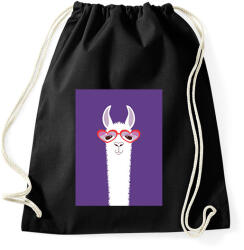 printfashion Fortnite Láma - Sportzsák, Tornazsák - Fekete (1630040)