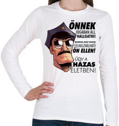 printfashion Házasélet - Női hosszú ujjú póló - Fehér (1718401)