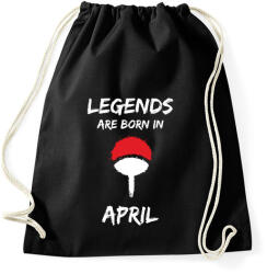 printfashion Naruto szülinap - Április - Sportzsák, Tornazsák - Fekete (2700320)