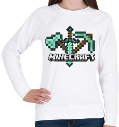 printfashion Minecraft - Női pulóver - Fehér (2120837)