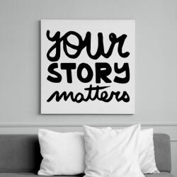 printfashion UR story matters - Vászonkép - Fehér (6630783)