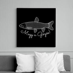 printfashion Megy a gozos White-04 - Vászonkép - Fekete (6659070)