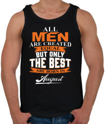 printfashion A legjobbak augusztusban születnek - Férfi atléta - Fekete (317385)