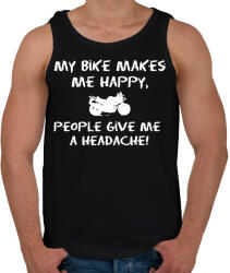 printfashion HEADACHE - Férfi atléta - Fekete (2920150)