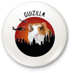 printfashion Guizilla - Kitűző, hűtőmágnes - Fehér (7179670)