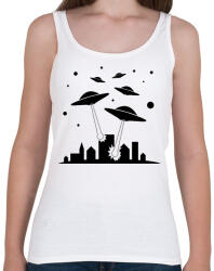 printfashion UFO invázió - Női atléta - Fehér (1766722)