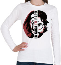 printfashion A Nagy Pénzrablás - Money Heist - La Casa de Papel - Női hosszú ujjú póló - Fehér (5768655)