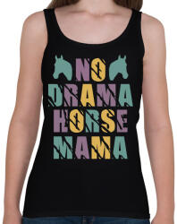 printfashion Horse mama - Női atléta - Fekete (12713974)