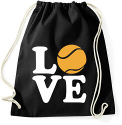 printfashion Love Tennis - Sportzsák, Tornazsák - Fekete (5141730)