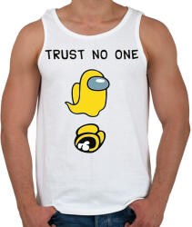printfashion Among us Trust no one - Férfi atléta - Fehér (4141108)