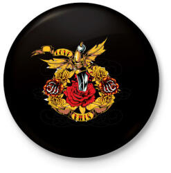 printfashion Love Kills - Kitűző, hűtőmágnes - Fekete (3098729)