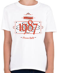 printfashion since-1987-red-black - Gyerek póló - Fehér (531213)