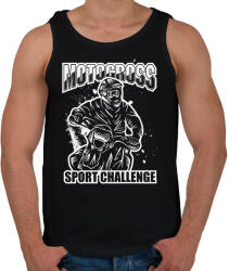 printfashion Motocross - Férfi atléta - Fekete (13888537)