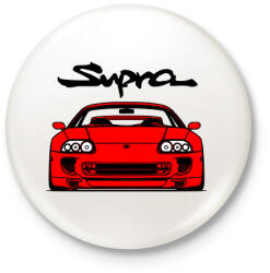 printfashion SUPRA MK4 - Kitűző, hűtőmágnes - Fehér (3234006)