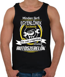 printfashion Autószerelők - Férfi atléta - Fekete (932344)