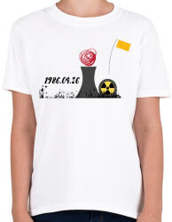 printfashion CSERNOBIL - Gyerek póló - Fehér (7663652)