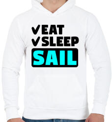 printfashion ESS - Férfi kapucnis pulóver - Fehér (2116596)