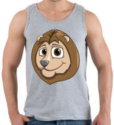 printfashion Lion - Férfi atléta - Sport szürke (860318)