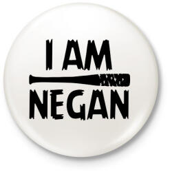 printfashion Én vagyok Negan - Kitűző, hűtőmágnes - Fehér (14234957)