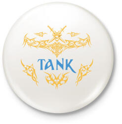 printfashion Tank - Kitűző, hűtőmágnes - Fehér (3082668)