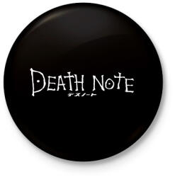 printfashion Death note (fehér) - Kitűző, hűtőmágnes - Fekete (13901176)