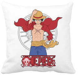 printfashion One Piece - Monkey D. Luffy - Párnahuzat, Díszpárnahuzat - Fehér (14258936)