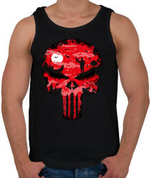 printfashion Punisher - Férfi atléta - Fekete (384725)