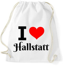 printfashion I love Hallstatt - Sportzsák, Tornazsák - Fehér (10545012)