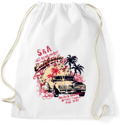 printfashion Amerika California retro - Sportzsák, Tornazsák - Fehér (4657745)
