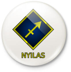 printfashion Nyilas - Kitűző, hűtőmágnes - Fehér (5351499)