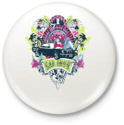 printfashion Las Vegas-i Autószalon - Kitűző, hűtőmágnes - Fehér (4634721)