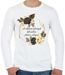 printfashion Születésnap feleség február PM PF - Férfi hosszú ujjú póló - Fehér (4047500)