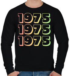 printfashion 1975 - Férfi pulóver - Fekete (12731970)