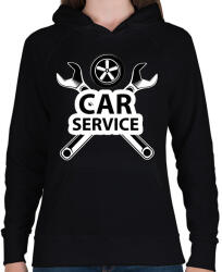 printfashion Car service - Női kapucnis pulóver - Fekete (6563819)
