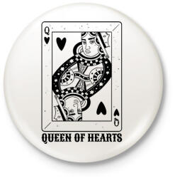 printfashion Dáma - Kitűző, hűtőmágnes - Fehér (7561367)