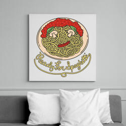 printfashion Spagetti - Vászonkép - Fehér (12656913)