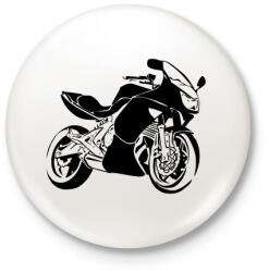 printfashion er6f - Kitűző, hűtőmágnes - Fehér (3090200)